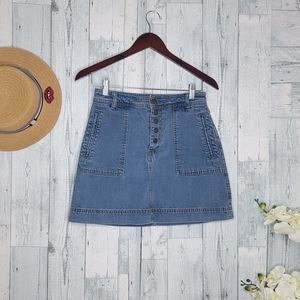 Free people denim skirt sz26